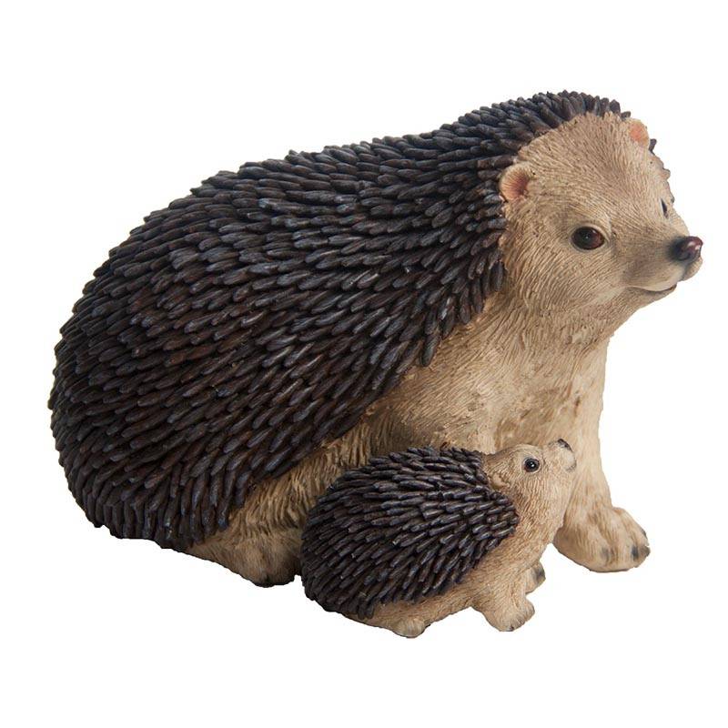 Esschert Design - Hérisson avec bébé Déco résine 16cm - Esschert Design - Imagen 1