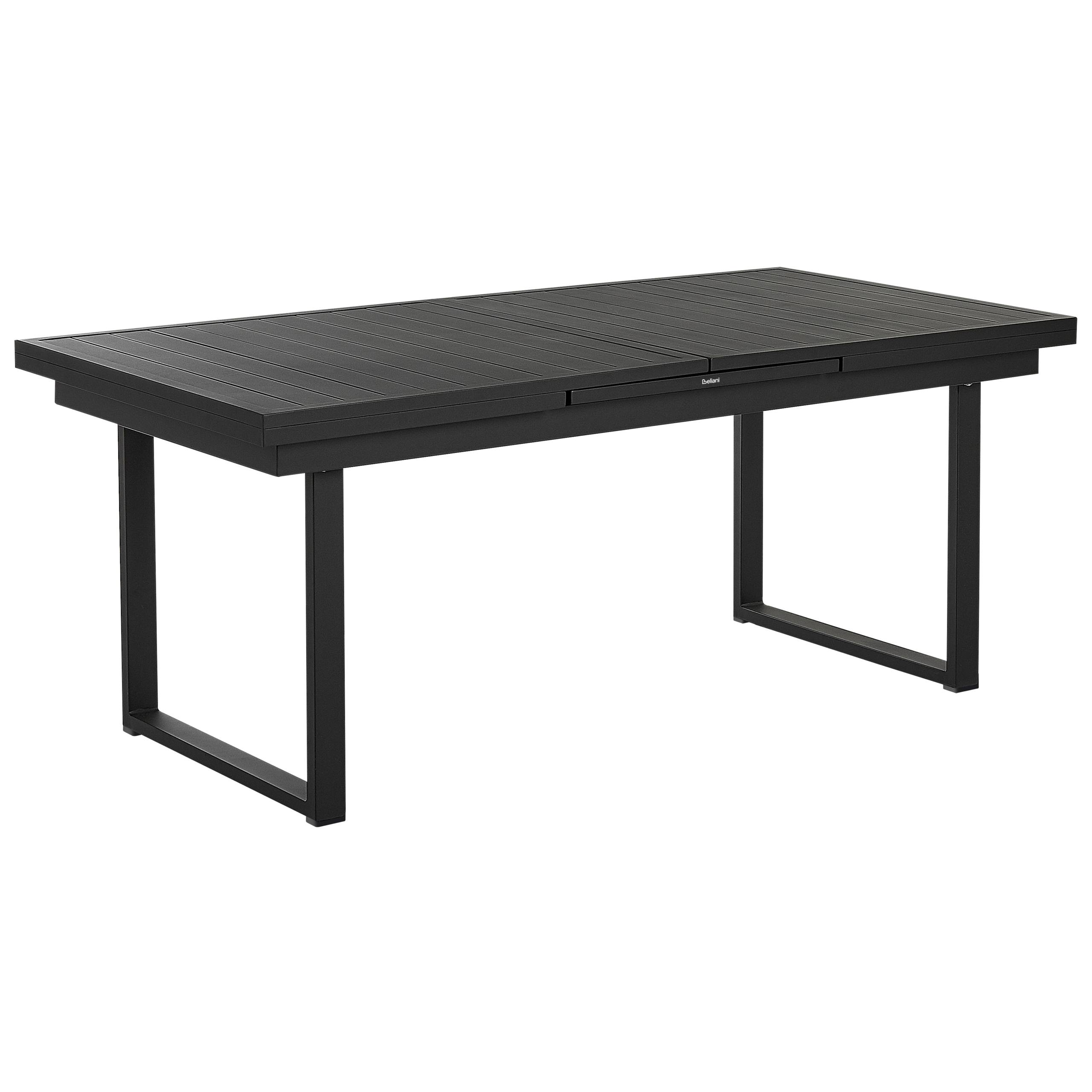 Beliani - Set de salle à manger, 6 Personnes Aluminium Noir VALCANETTO/TAVIANO - Beliani - Imagen 5