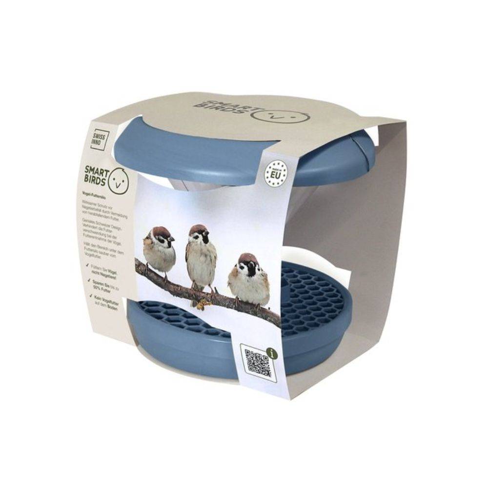 Mangeoire anti-nuisibles SMART BIRDS pour oiseaux bleue SWISSINNO - Image 4
