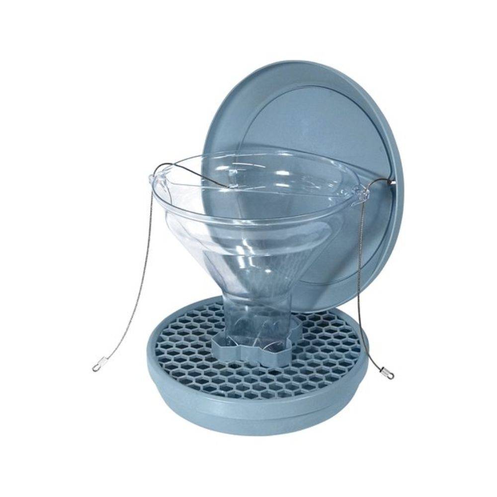 Mangeoire anti-nuisibles SMART BIRDS pour oiseaux bleue SWISSINNO - Image 3