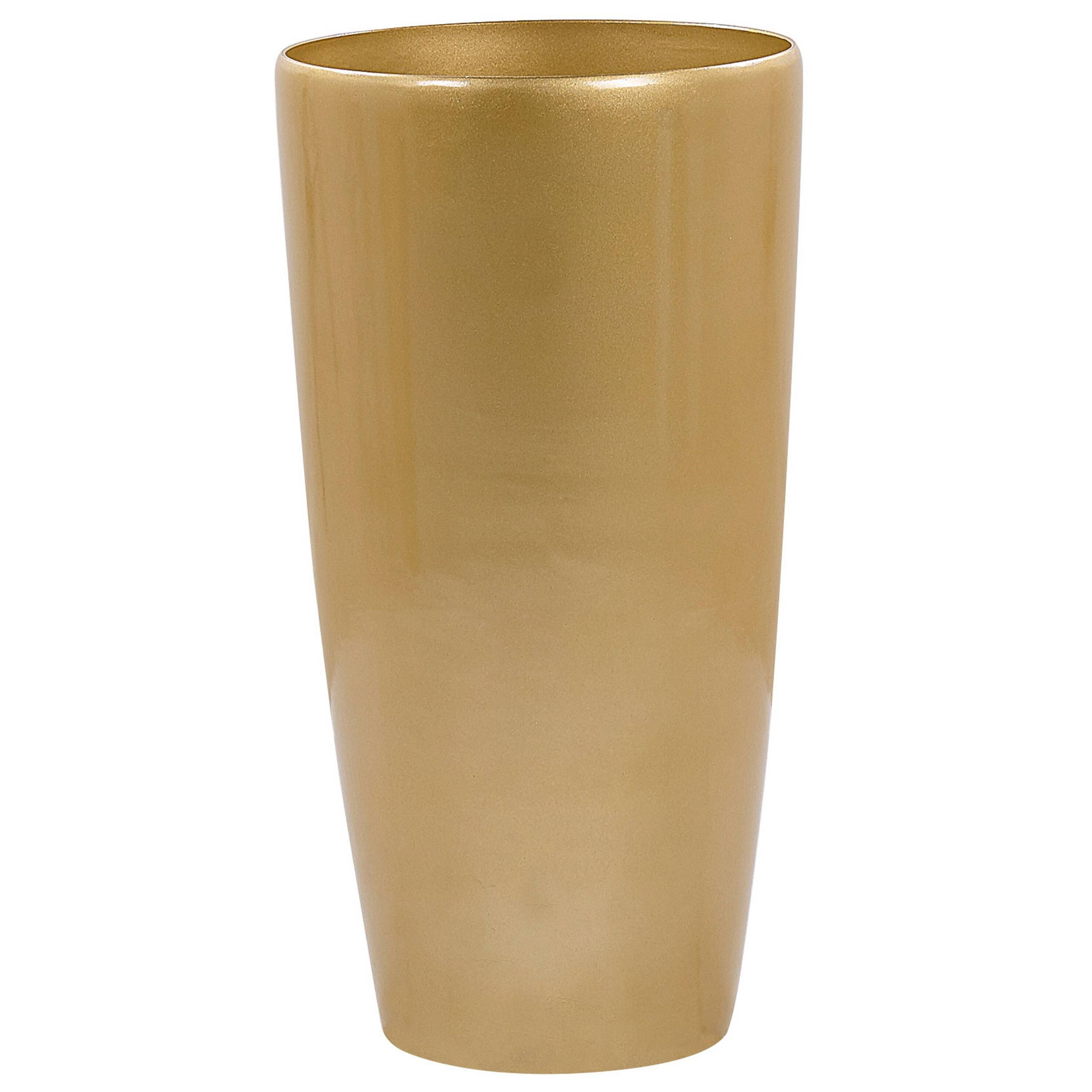 Beliani - Cache-pot d'extérieur Polyrésine Doré TSERIA - Beliani - Imagen 2