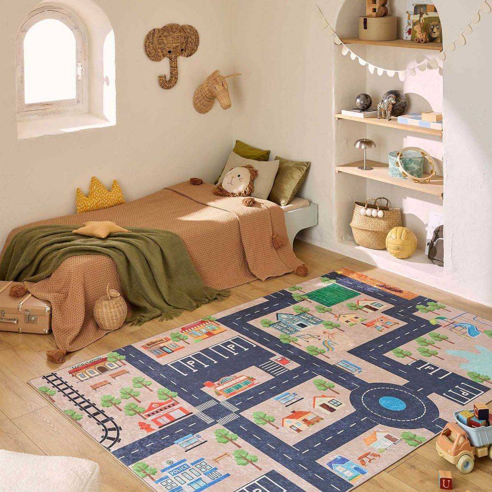 Jardindeco - Tapis intérieur à poils courts Alix 738 beige 80 x 150 cm - Image 2