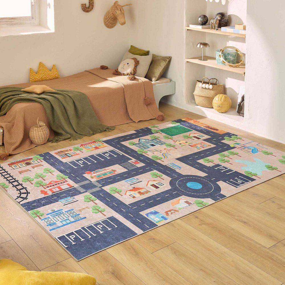 Jardindeco - Tapis intérieur à poils courts Alix 738 beige 80 x 150 cm - Image 3