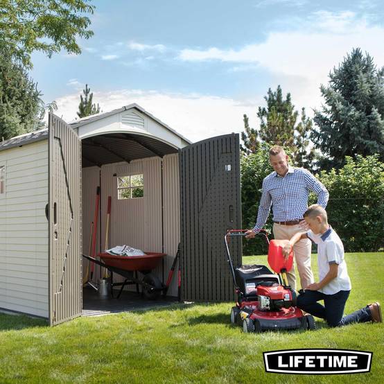 Lifetime - Abri de jardin résine 6.17m2 (2,13 x 2,9 m) LIFETIME #60252 - Image 5