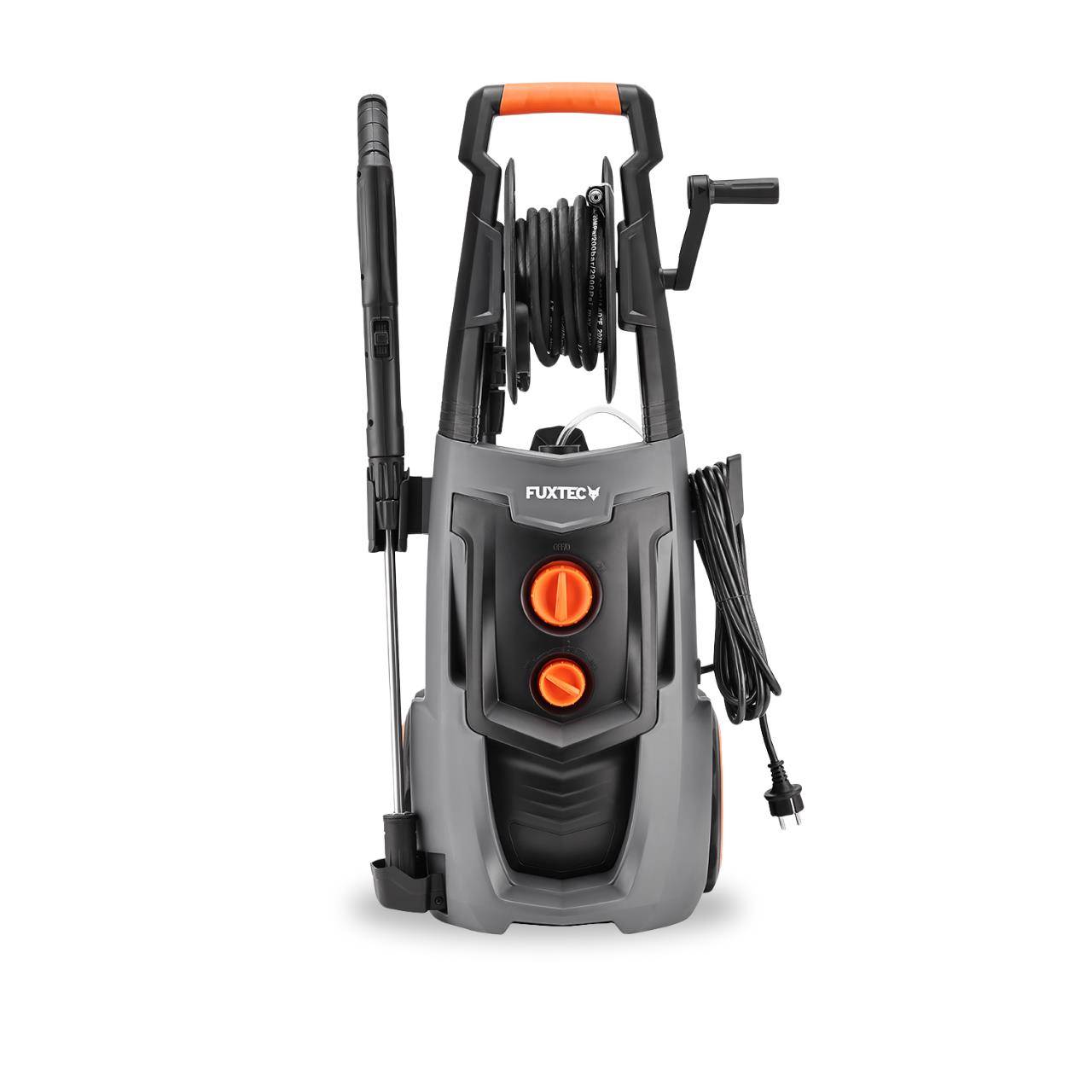 FUXTEC - Nettoyeur Haute Pression FUXTEC FX-HDRP2500 2500W, 195 bar, 7,8 L/min, 468 l/h, enrouleur tuyau, réservoir de nettoyage - Image 4