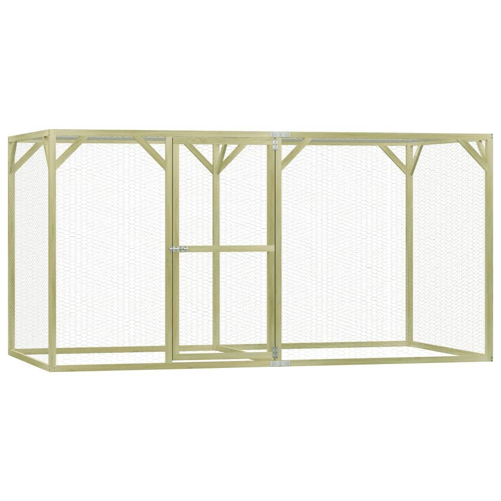 Helloshop26 - Poulailler 1,5 x 3 x 1,5 m pinède imprégnée - Imagen 1