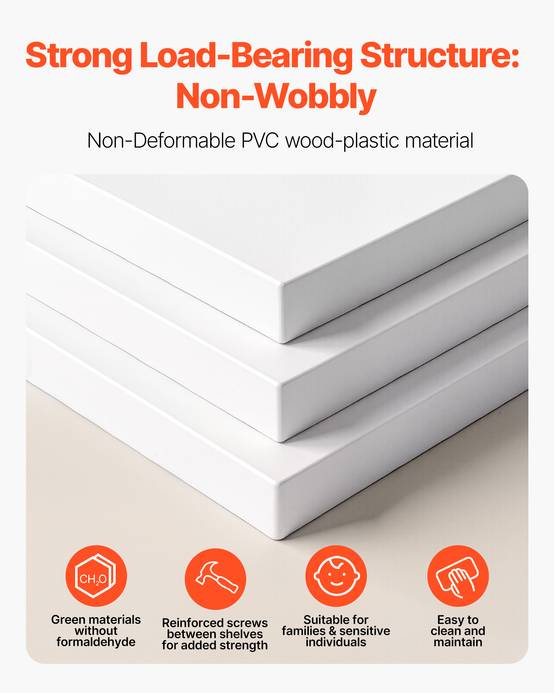 VEVOR Étagère présentoir à chaussures rotatif 360° 7 niveaux 28 paires blanc - Image 5