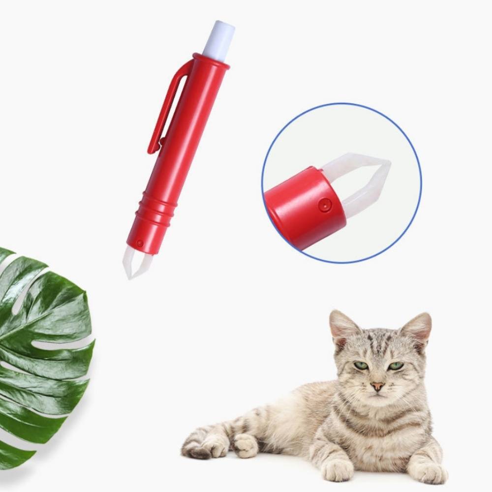 IntiMeg - parasites pour animaux Pince à puces et pennes anti Rouge IntiMeg