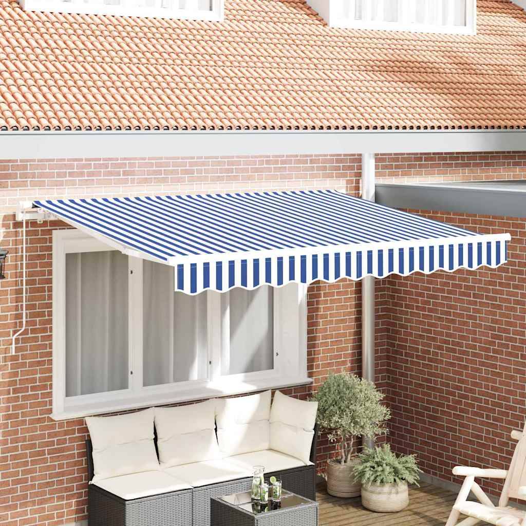 Prolenta Premium - Store banne polyester bleu 330 x 195 x 20 cm - Prolenta premium p330.6 - Image 1