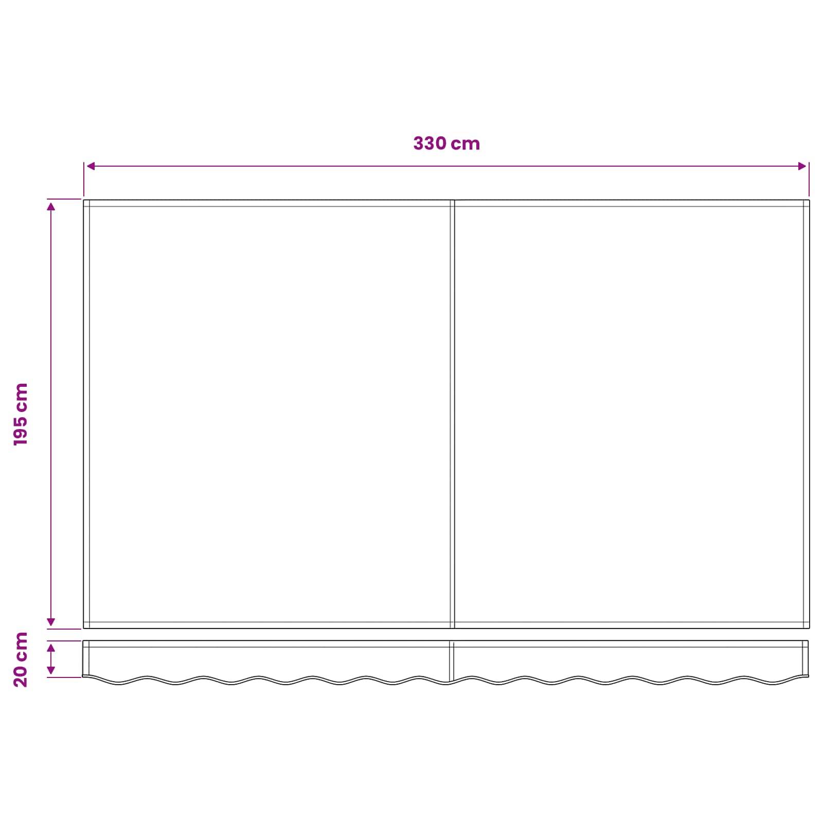 Prolenta Premium - Store banne polyester bleu 330 x 195 x 20 cm - Prolenta premium p330.6 - Image 9