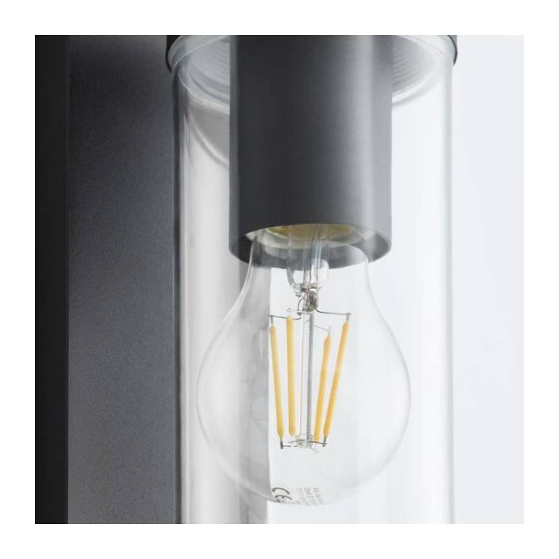 Brilliant - Applique Exterieure Descendante Aosta Noir Depoli Ampoule E27 Max 25 W - Brilliant - Imagen 2