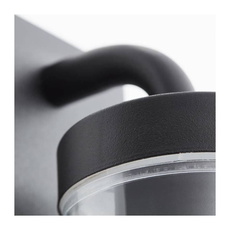 Brilliant - Applique Exterieure Descendante Aosta Noir Depoli Ampoule E27 Max 25 W - Brilliant - Imagen 5