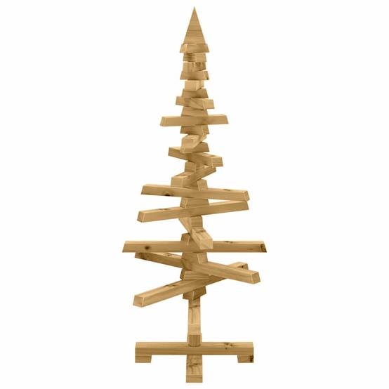 ComfortXL - Sapin de Noël en bois de pin massif à décorer branches ajustables Marron 90 cm – ComfortXL Outdoor Living - Image 5