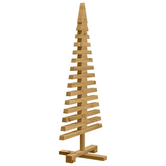 ComfortXL - Sapin de Noël en bois de pin massif à décorer branches ajustables Marron 90 cm – ComfortXL Outdoor Living - Image 4