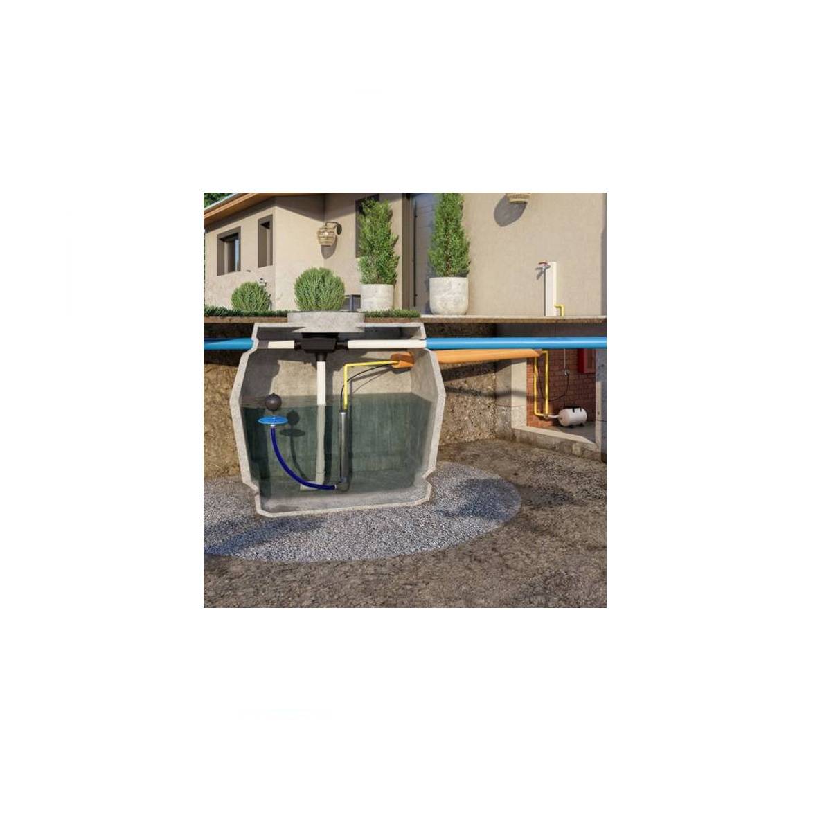 Pompe immergée 1000w 5000l/h noir/inox SANIWELL4-50IPC Sfa - Image 2
