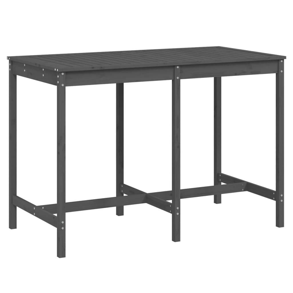 Table de jardin bois massif pin gris 159,5 x 82,5 x 110 cm - PANGIVO - Image 2