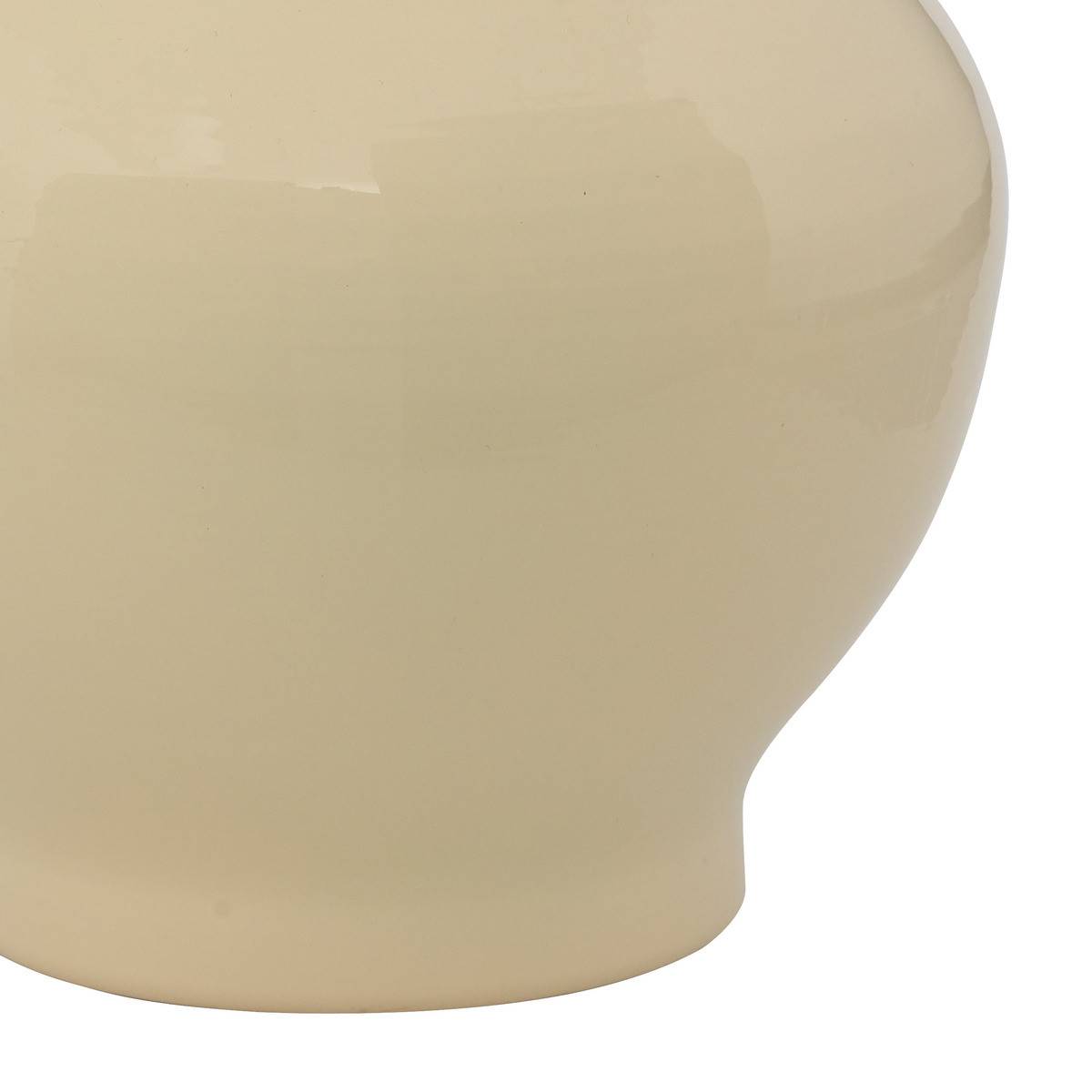 Atmosphera - Vase haut en métal emmaillé Jaune H 34.5  cm - Image 3
