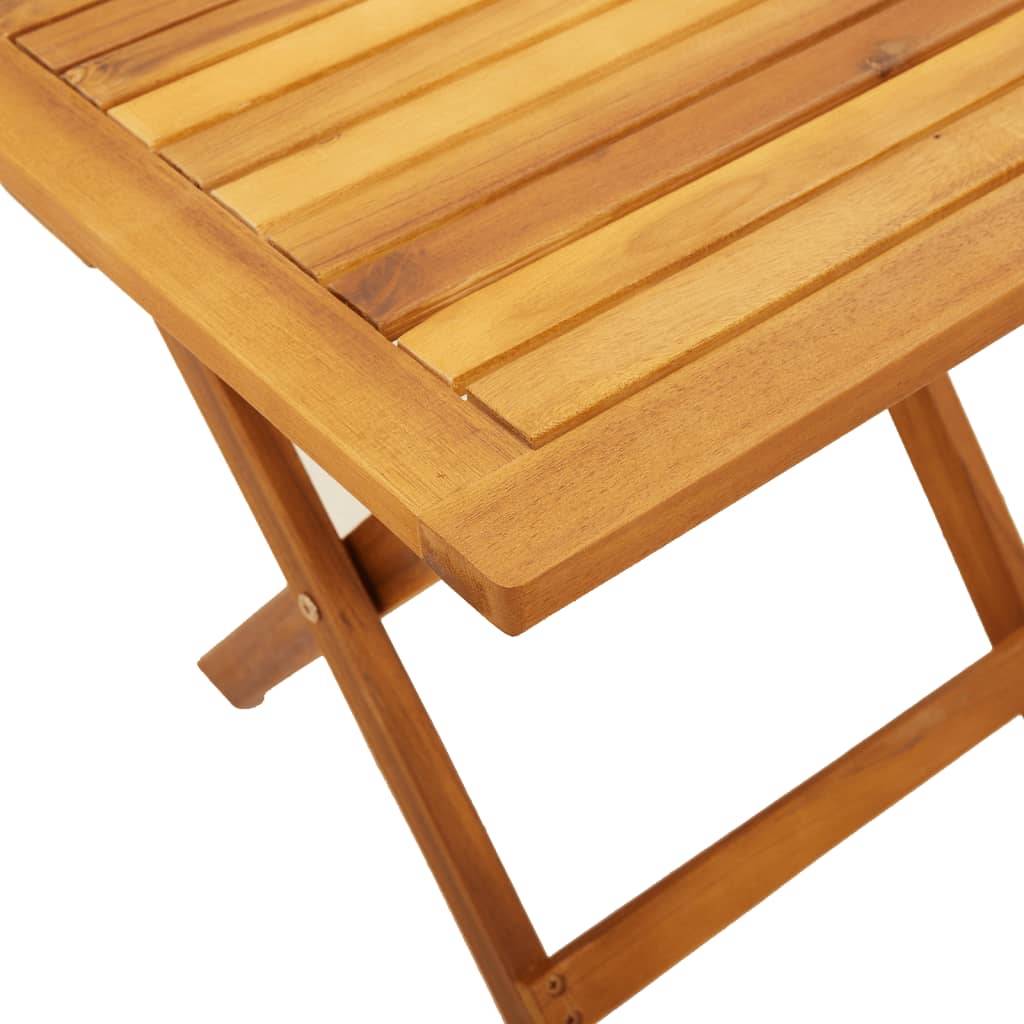 Vidaxl - Chaises longues et table bleu foncé bois d'acacia solide tissu vidaXL 3214215 - Image 4