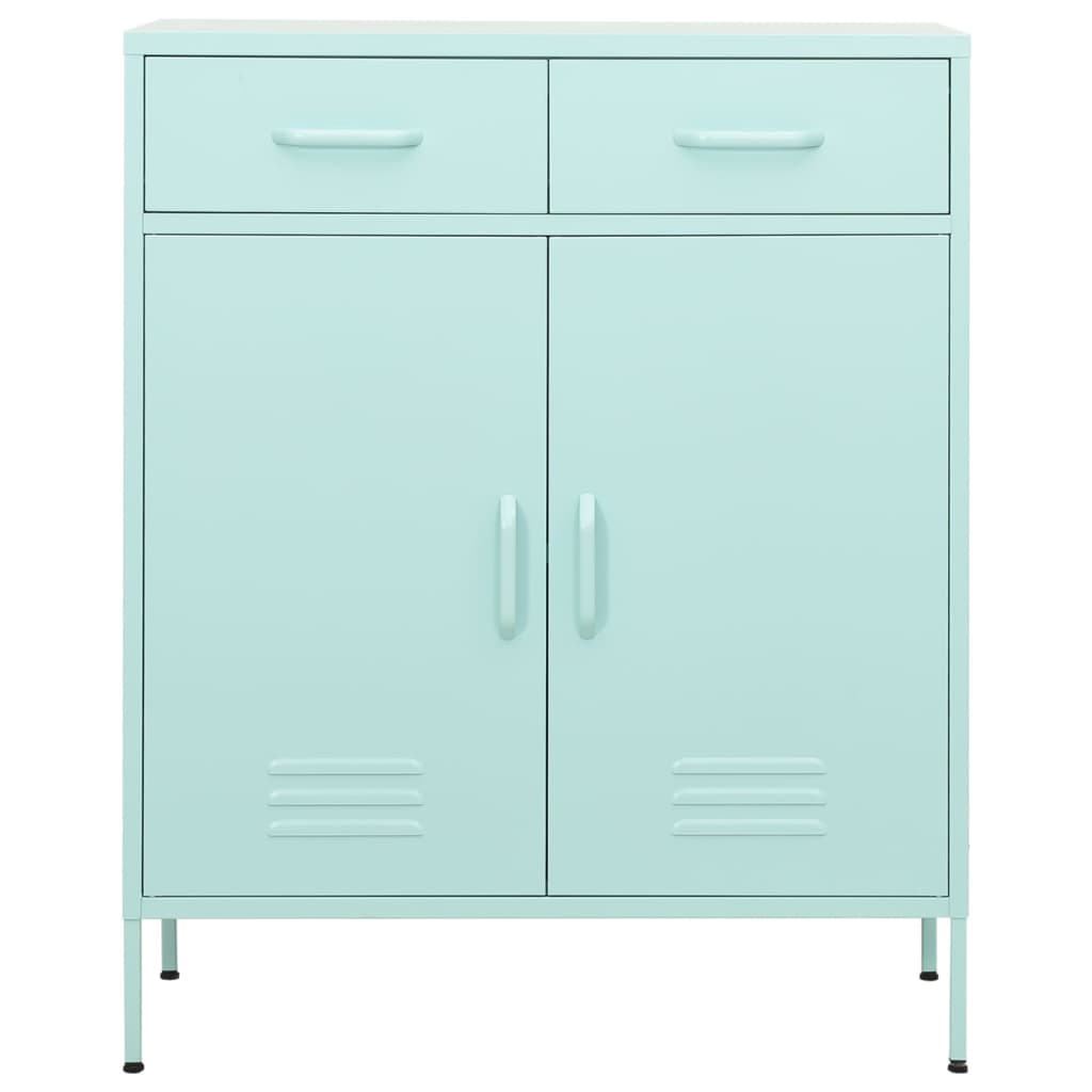 Vidaxl - Armoire de rangement Vert menthe 80x35x101,5 cm Acier - vidaXL - Imagen 1