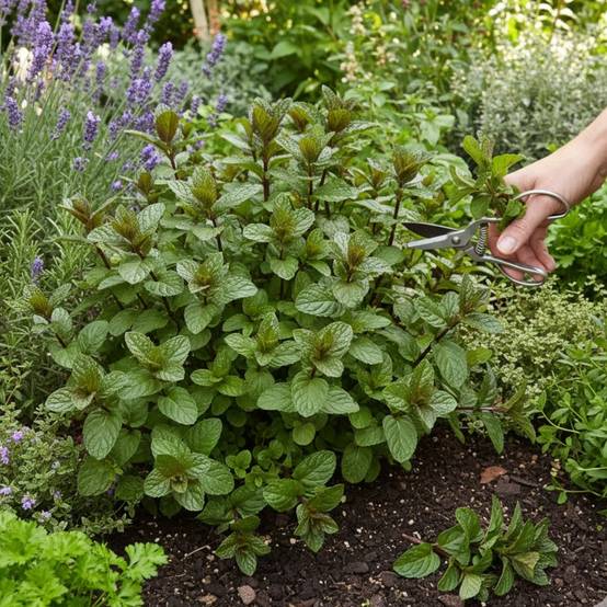 Menthe Eau de Cologne - Sans traitement à fleurs Rose - feuillage Caduc - Lot de 5 godets- hauteur à maturité Moins de 0,15 m
