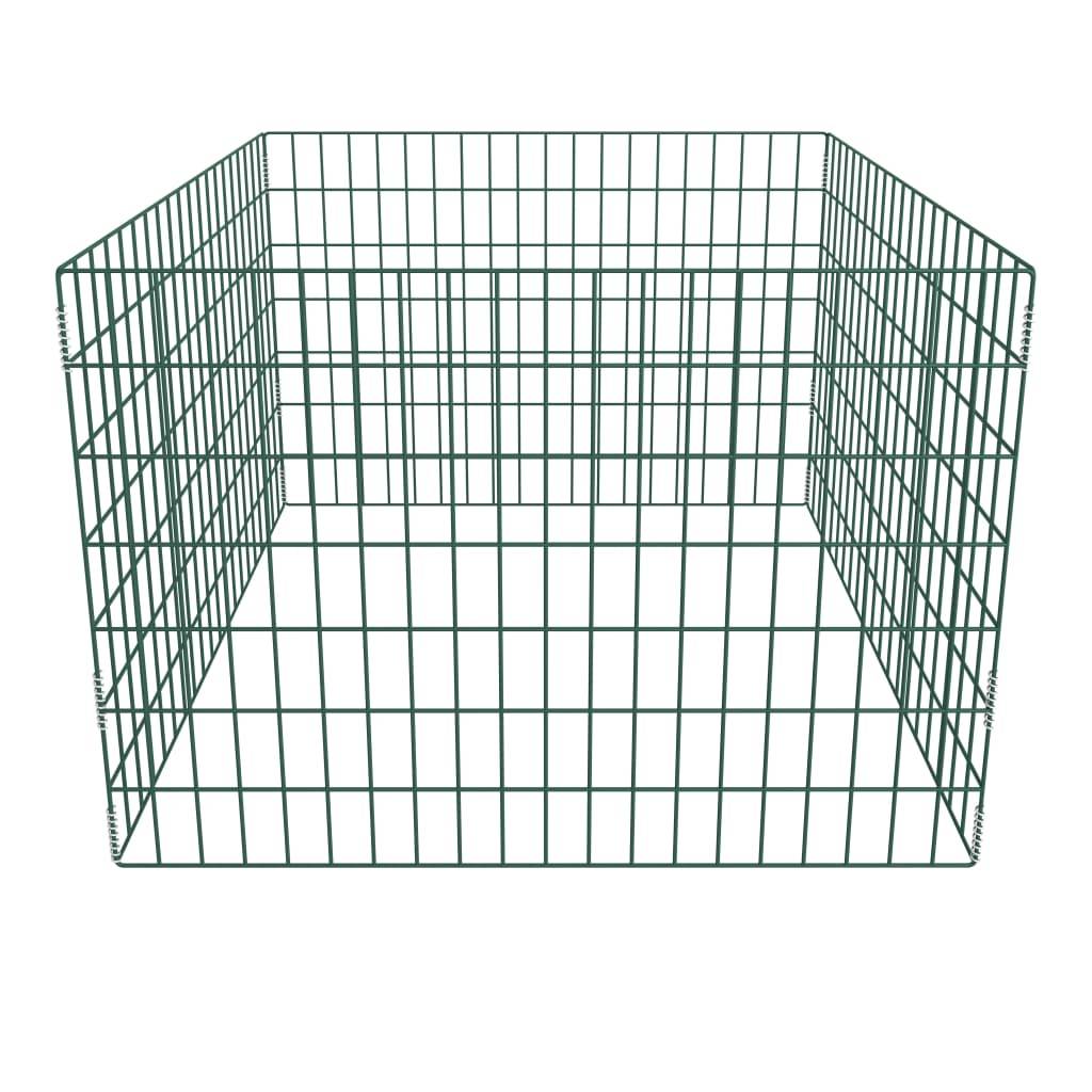 Bac à compost carré en acier laqué 700L pour déchets de jardin Vert – ComfortXL Outdoor Living - Image 2