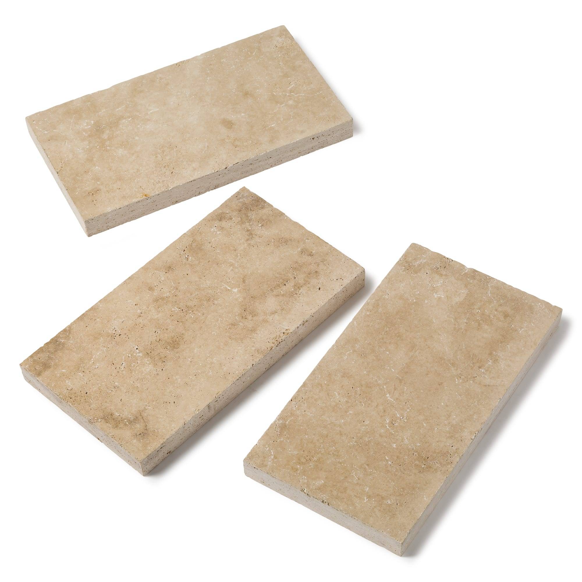 RO'MA Nature - Pas japonais Rectangle Travertin Beige Nuancé 61x33x5 cm (à l'unité) - RO'MA NATURE - Image 4