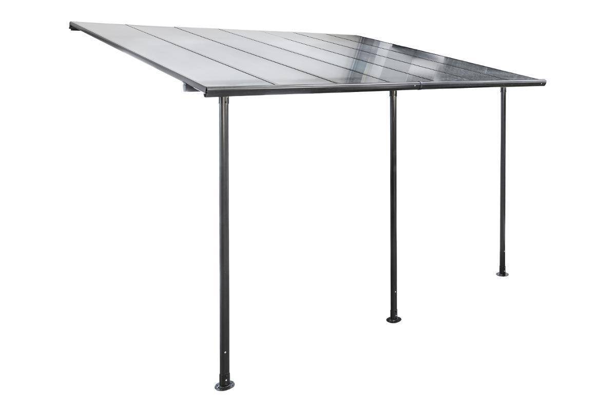 Hesperide - Pergola adossée Belize Graphite - Hespéride - Image 2