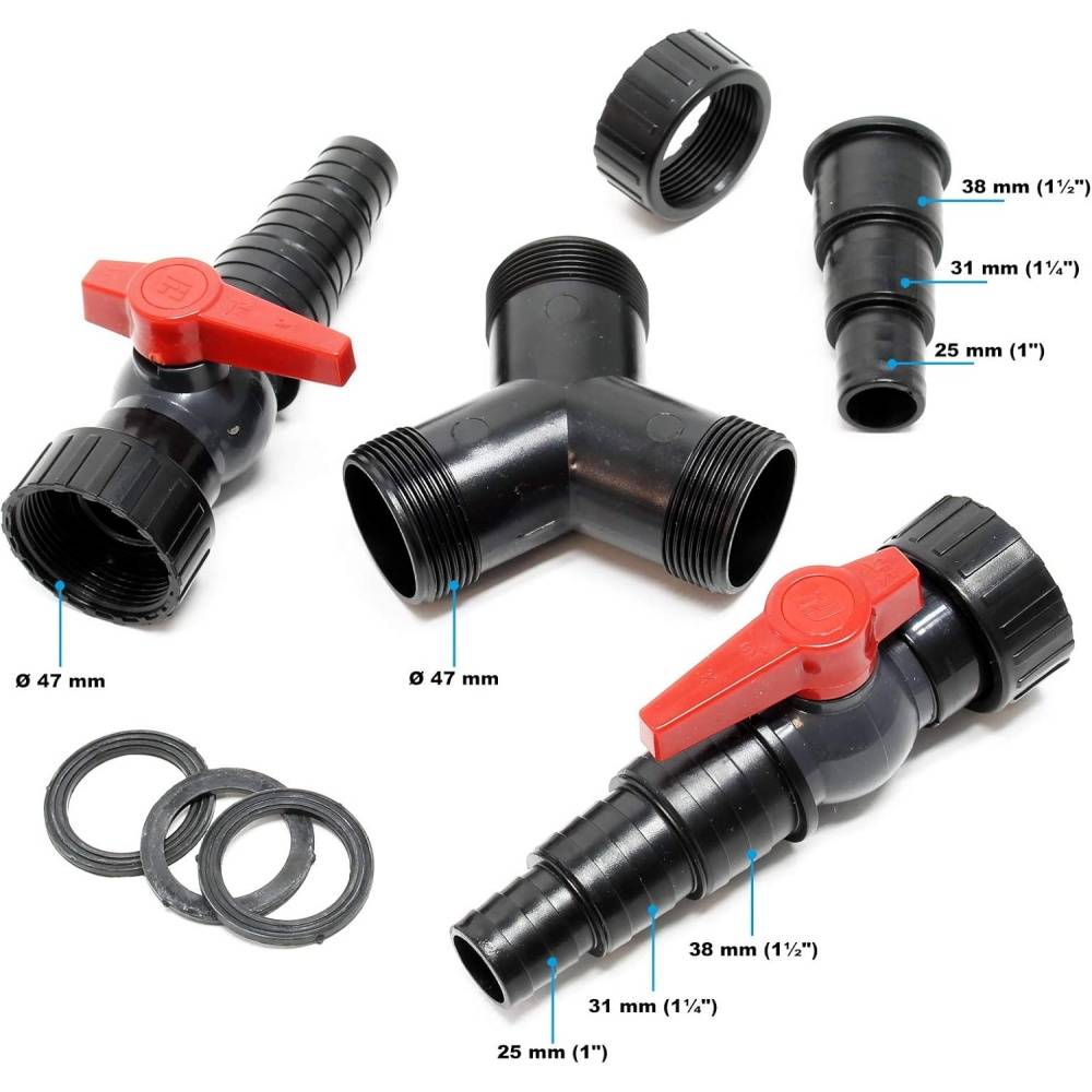 Raccord d'arrosage en Y -Distributeur Y 25-32-38mm avec Valves de Réglage pour Bassin et Arrosage - Living123 - Image 3