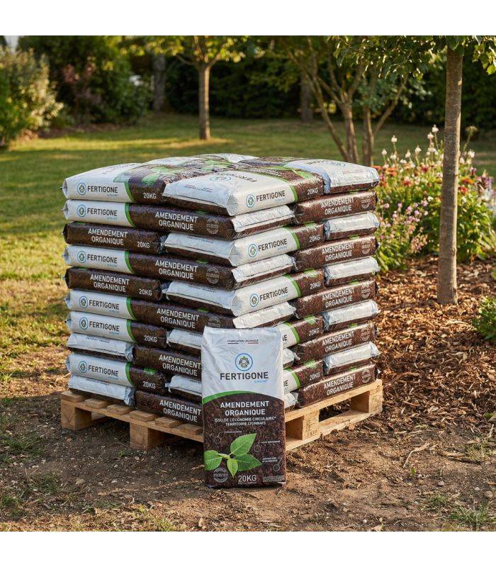 Paillage compost bio enrichisseur du sol 48x20kg RACINE PRO117-48x20 - Image 1