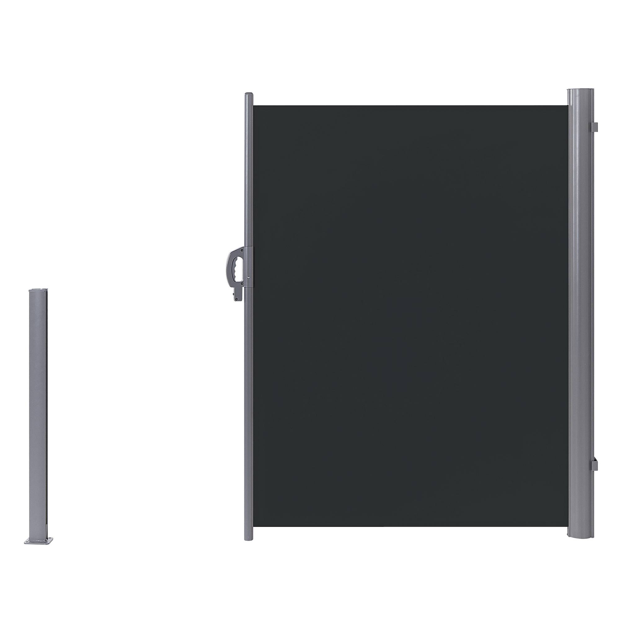 Beliani - Auvent latéral Tissu Gris graphite DORIO - Beliani - Imagen 4