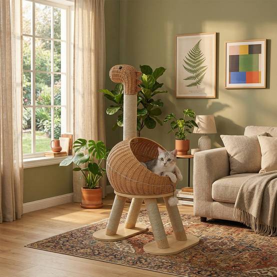 Arbre à Chat Moderne en Forme de Dinosaure 116 cm PAWZ Road - Image 5