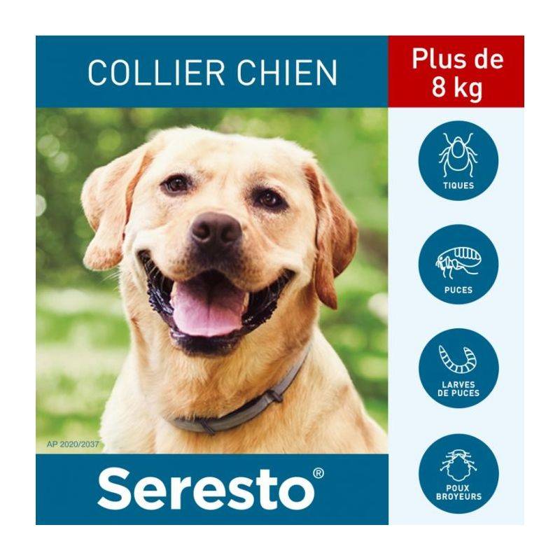Bayer - Collier antiparasitaire grand chien - Seresto Collier x12 - Imagen 2