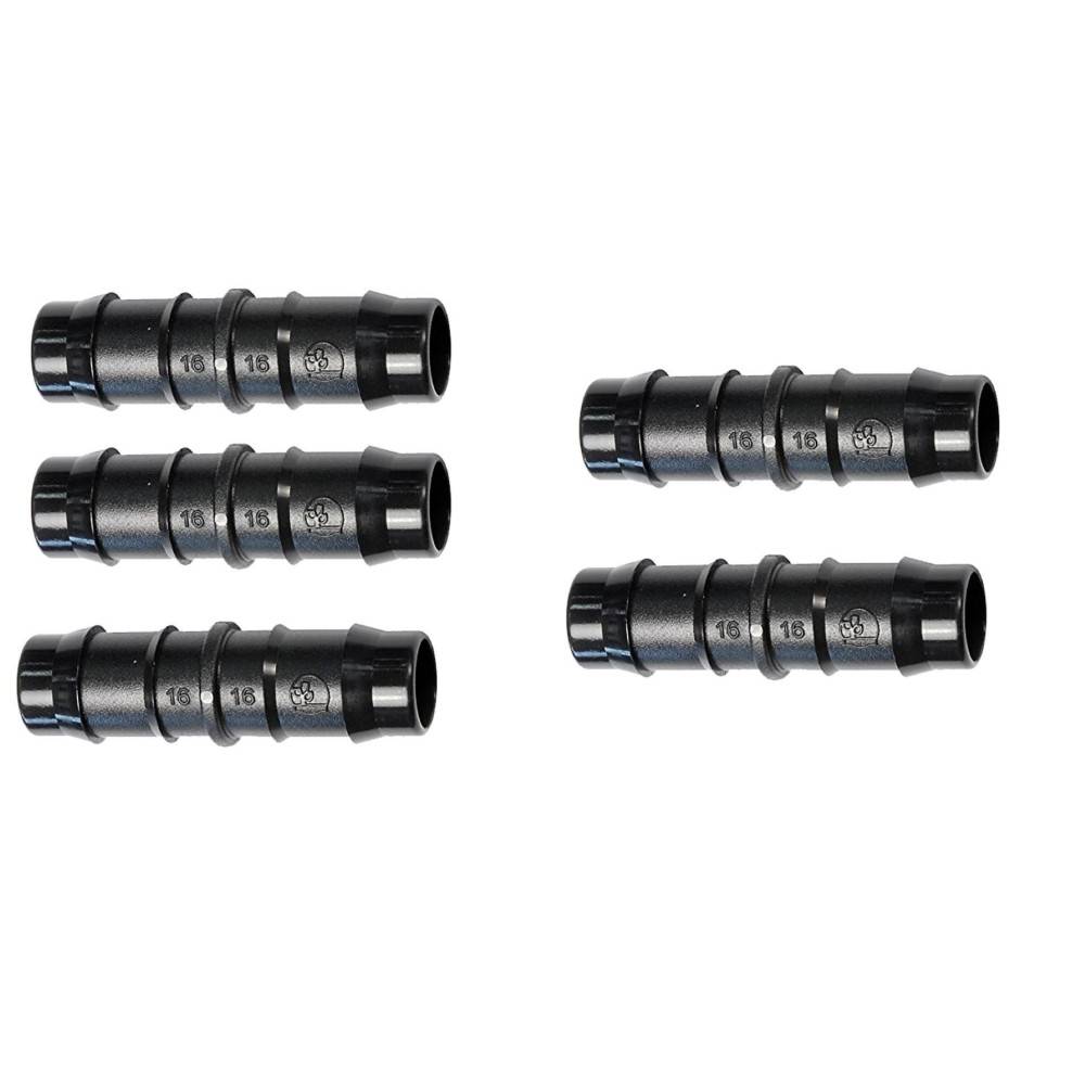 5 Connecteurs Droit Cannelé - ø 16mm- lot de 5 pieces - Image 1