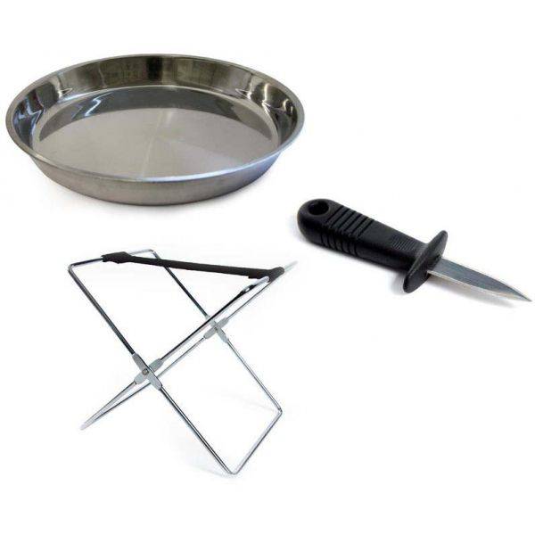 Saveur Et Degustation - Plateau avec support et couteau à huitres Saveur Et Degustation - Image 1