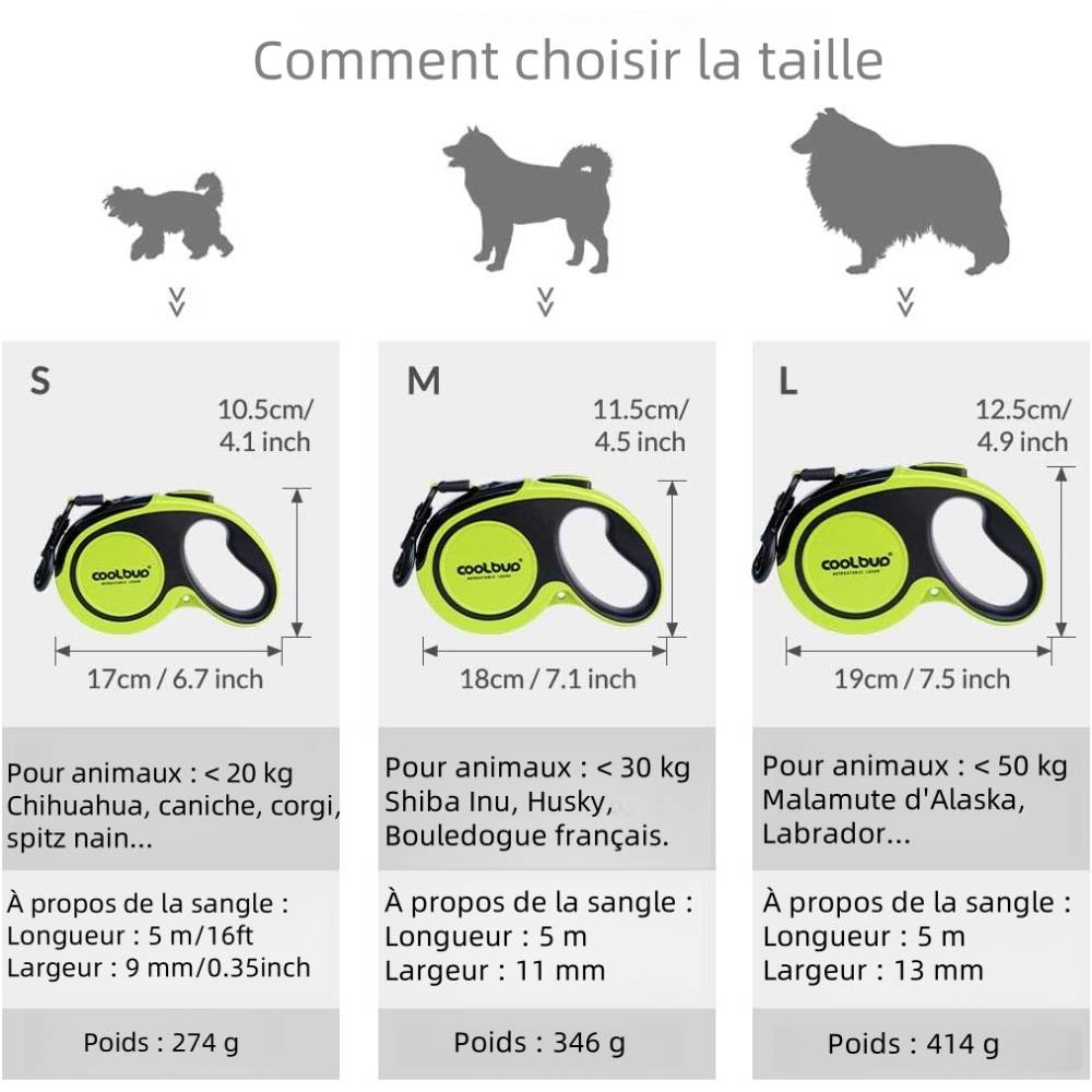 Laisse pour chien en nylon solide et élastique l - IntiMeg - Image 5