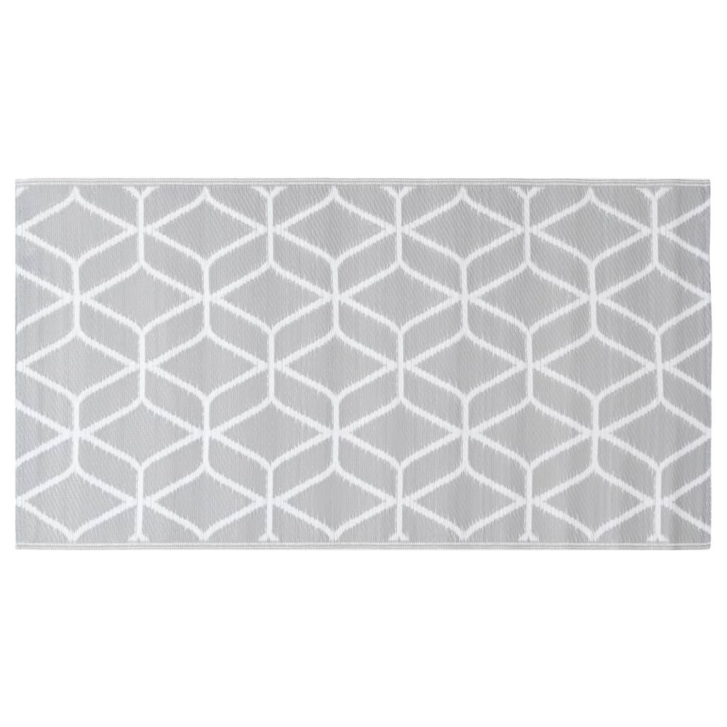 ComfortXL - Tapis d'Extérieur Décoratif en PP Tissé pour Salon de Jardin Gris 120x180 cm – ComfortXL Outdoor Living - Image 3