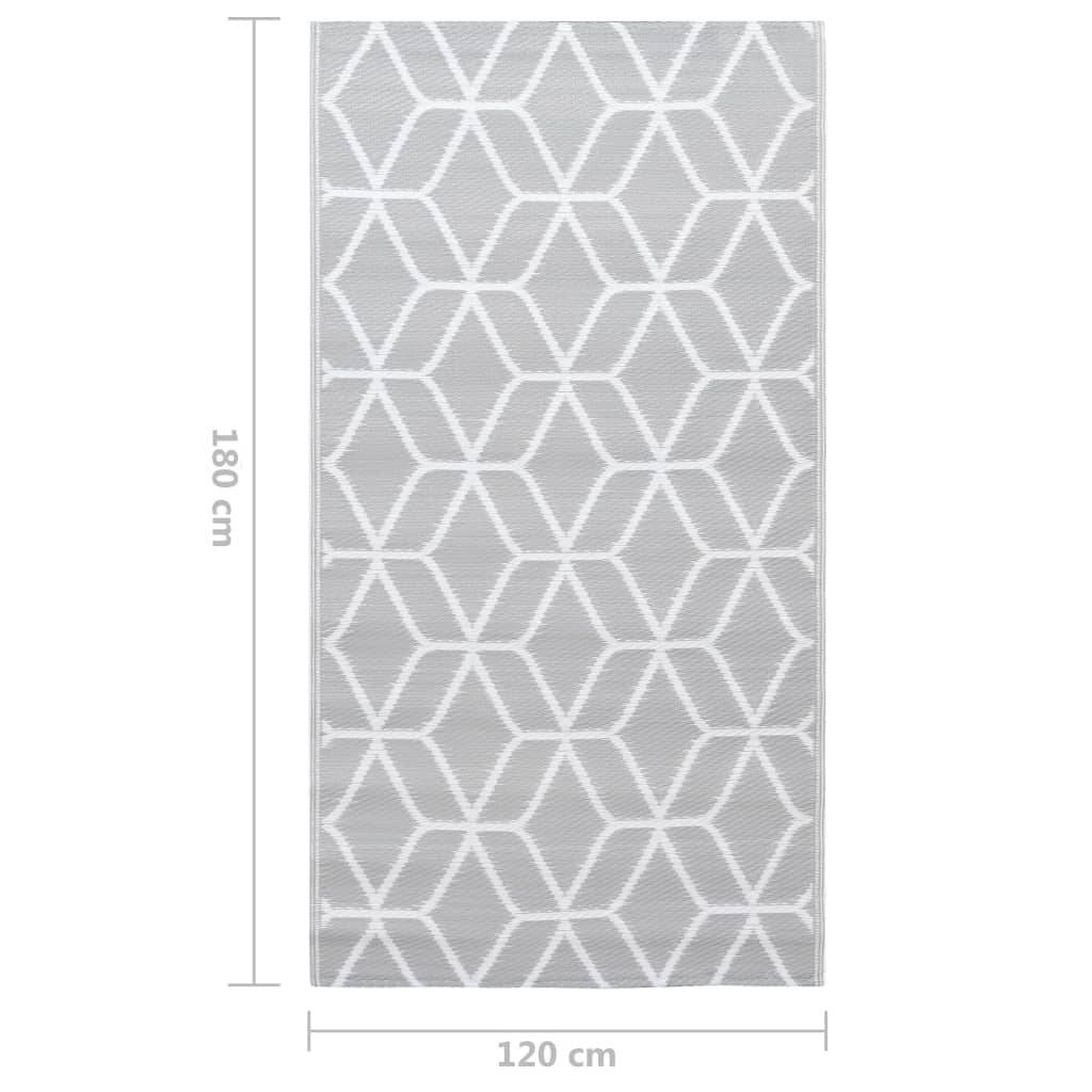 ComfortXL - Tapis d'Extérieur Décoratif en PP Tissé pour Salon de Jardin Gris 120x180 cm – ComfortXL Outdoor Living - Image 7