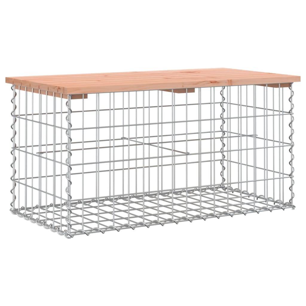 Maison Chic - Banc de jardin - Banc d'extérieur - Banquette design gabion 83x44x42 cm bois massif de douglas - Imagen 1