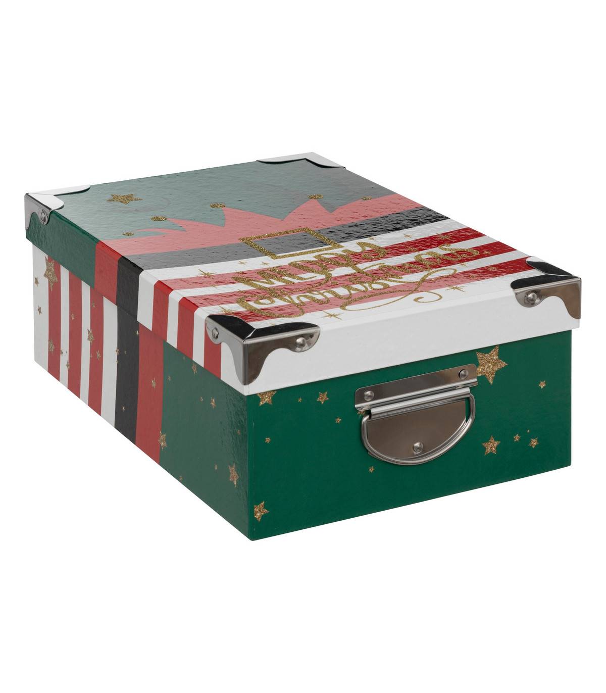 Fééric Lights & Christmas - Lot de 6 Boîtes de rangement coins en métal déco Lutin - Imagen 3