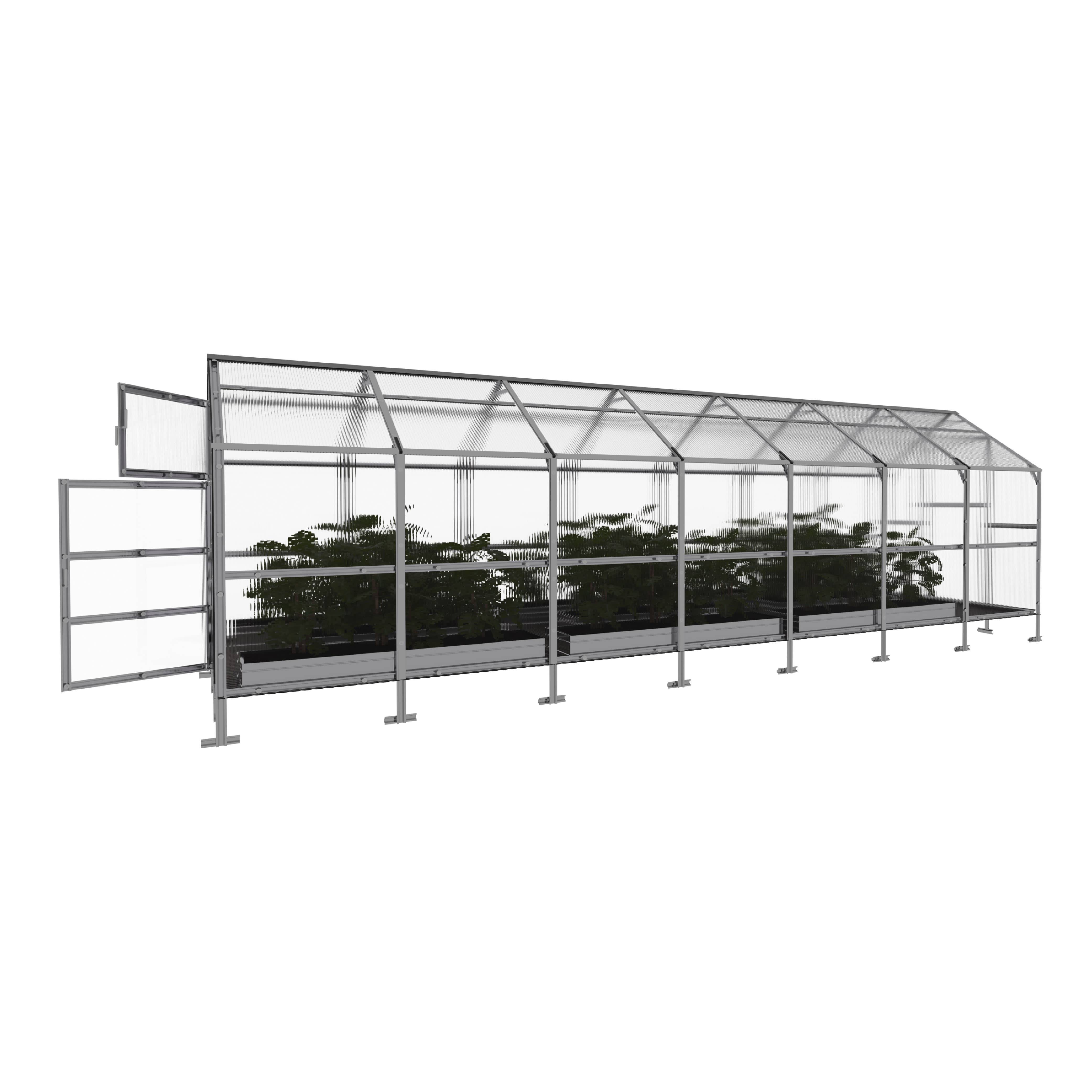 KLASIKA GREENHOUSES - Serre KLASIKA BERNARD 2,35 x 7 m (16,45 m²), 6 mm avec revêtement en polycarbonate - Image 4