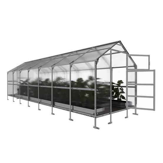Serre KLASIKA BERNARD 2,35 x 7 m (16,45 m²), 6 mm avec revêtement en polycarbonate - Image 4