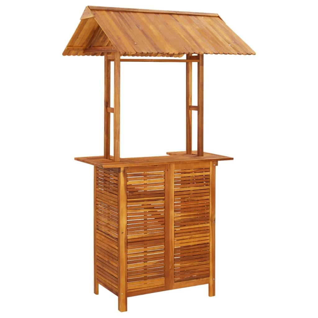Helloshop26 - Ensemble de bar de jardin 3 pièces bois d'acacia solide - Imagen 2