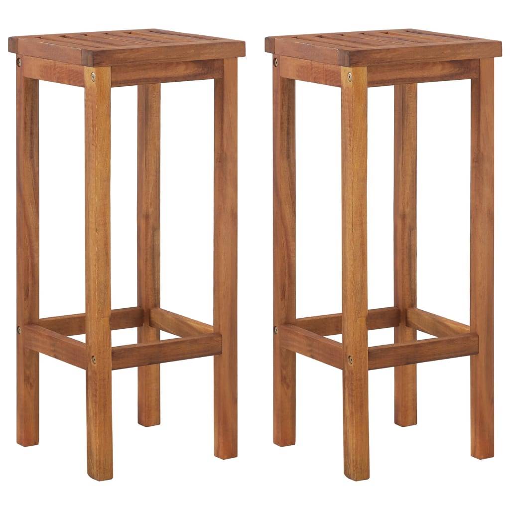Helloshop26 - Ensemble de bar de jardin 3 pièces bois d'acacia solide - Imagen 4