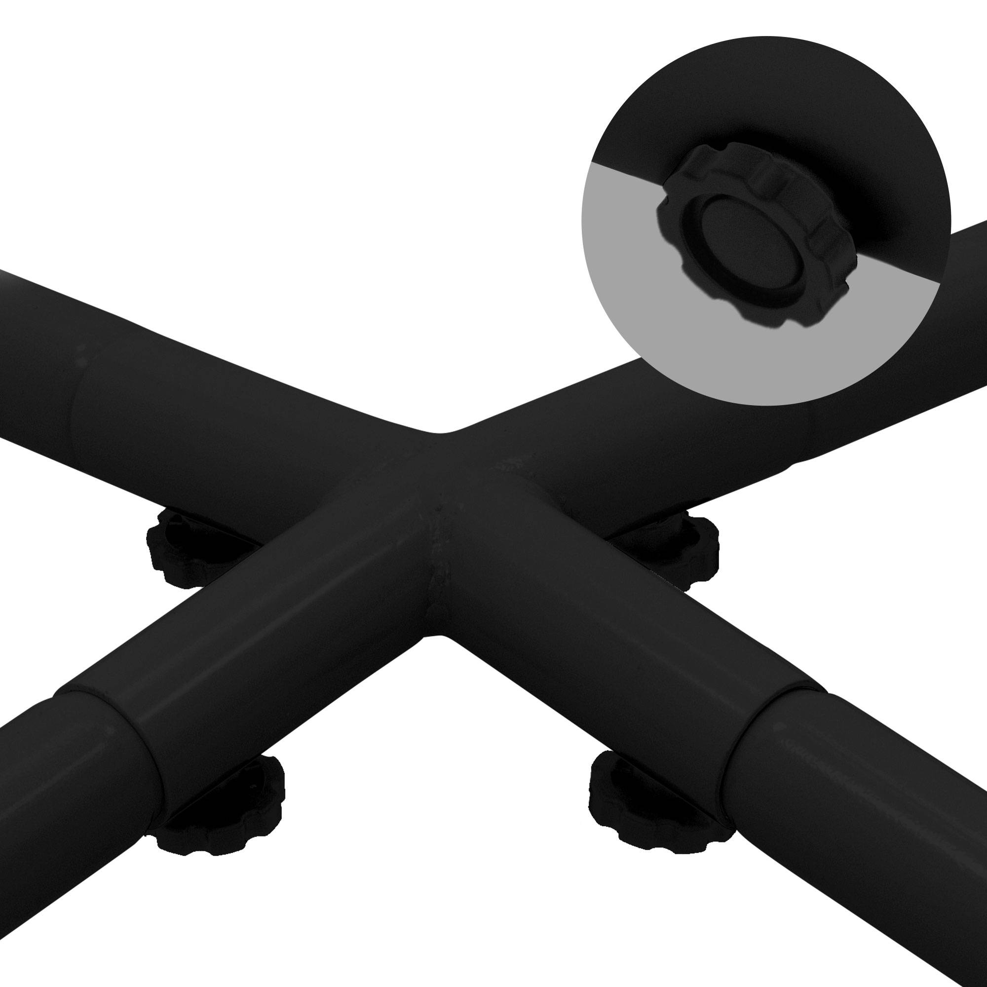 Ecd-Germany - Cadre balançoire hamac chaise suspendu soutien support fauteuil en métal 208 cm - Imagen 5
