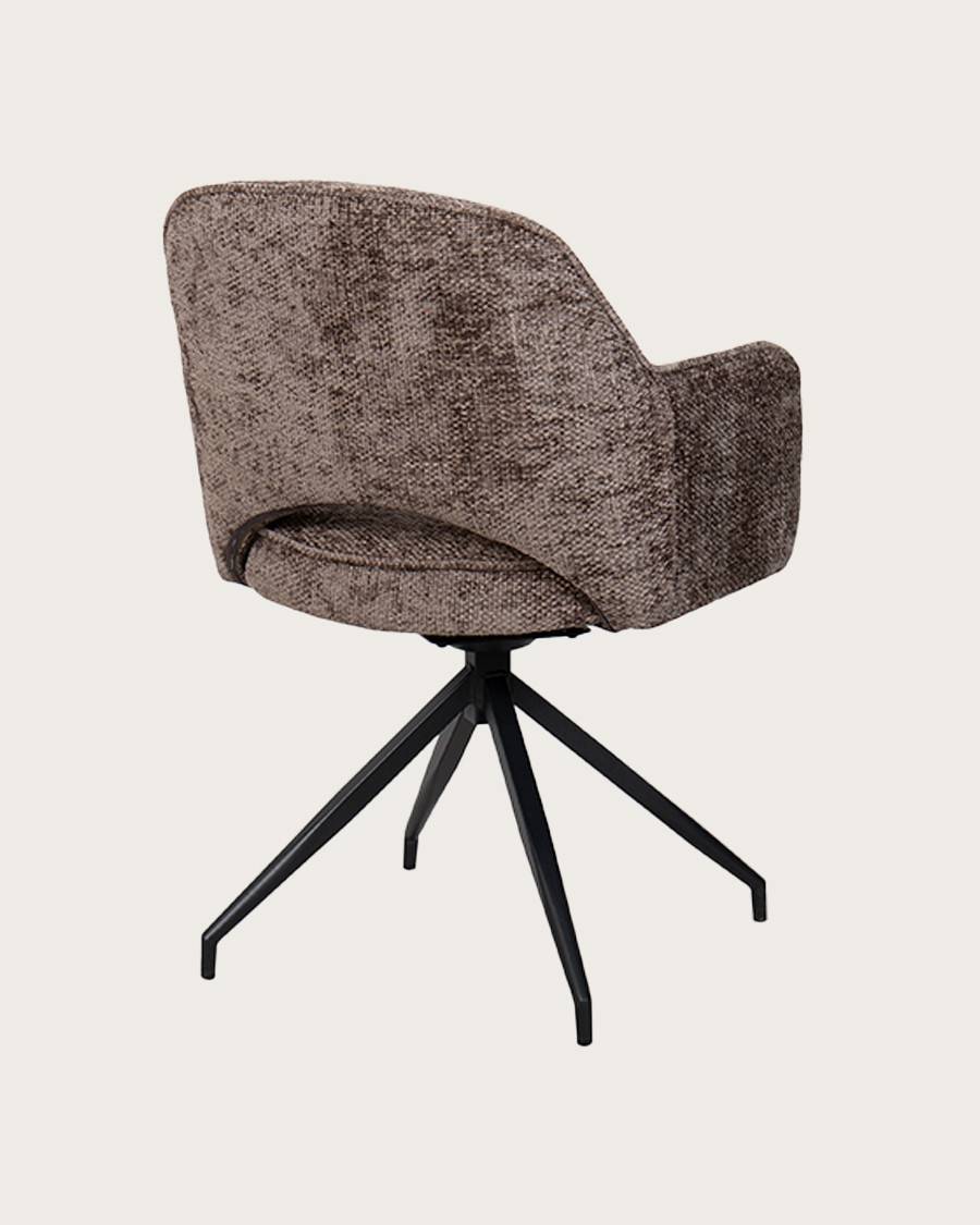 Elba - Lot de 2 chaises en tissu et pieds métal - UNIQKA - Imagen 4