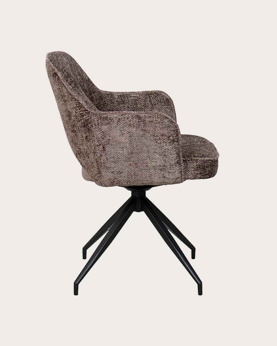 Elba - Lot de 2 chaises en tissu et pieds métal - UNIQKA - Imagen 6