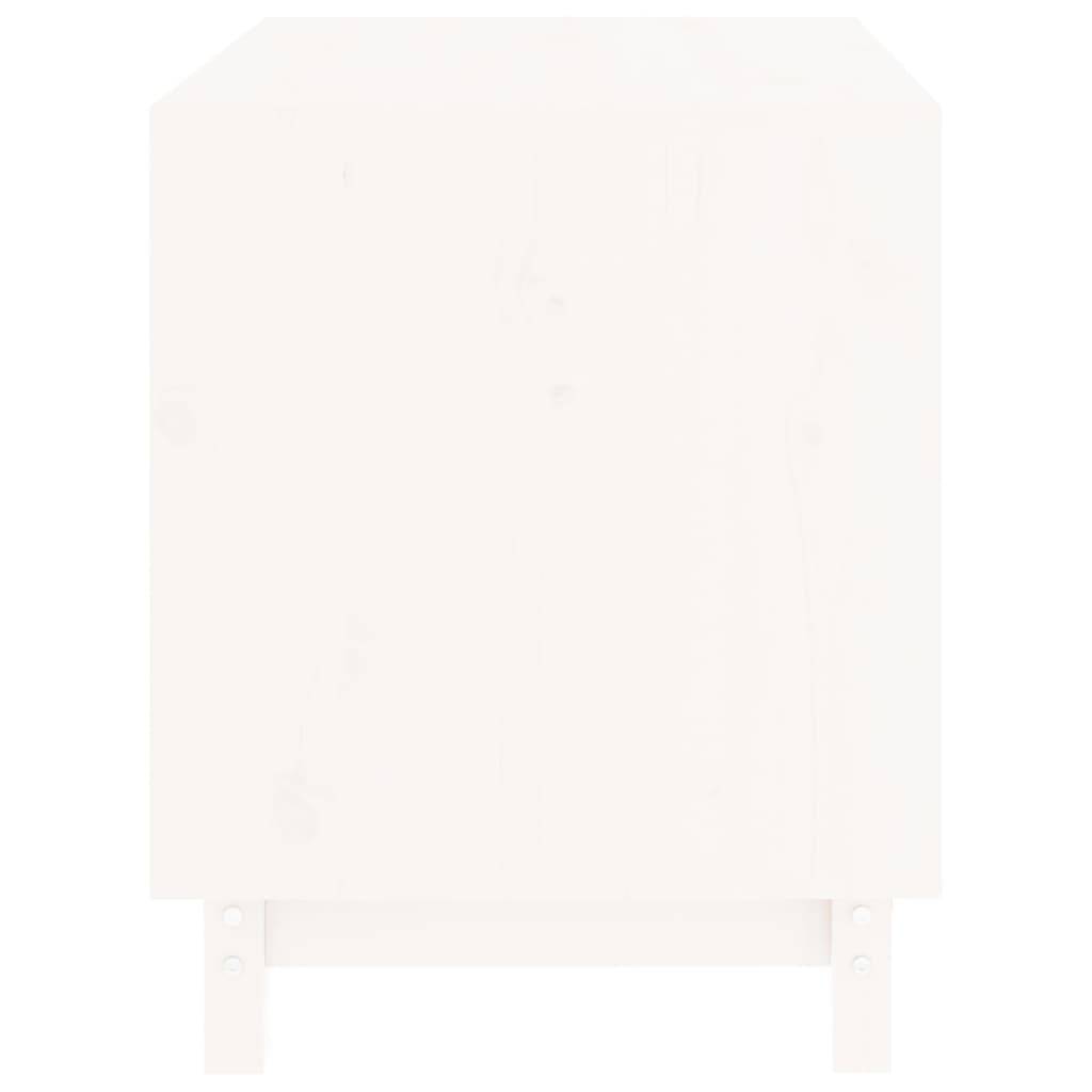 Vidaxl - Niche pour chien Blanc 70x50x62 cm Bois de pin massif vidaXL 822482 - Imagen 6
