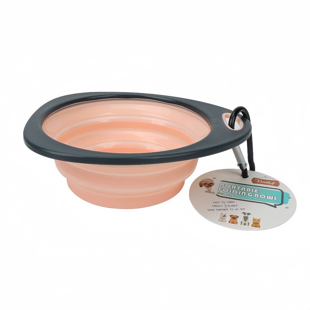 IntiMeg - Gamelle pliable rose pour chien - IntiMeg - Image 1