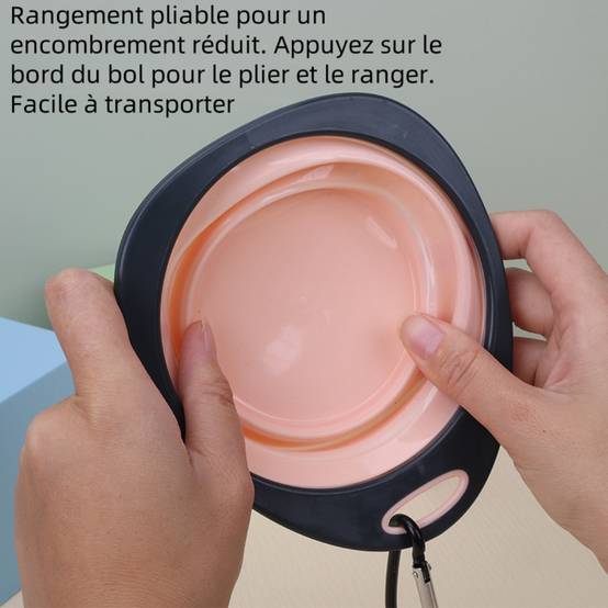 IntiMeg - Gamelle pliable rose pour chien - IntiMeg - Image 4