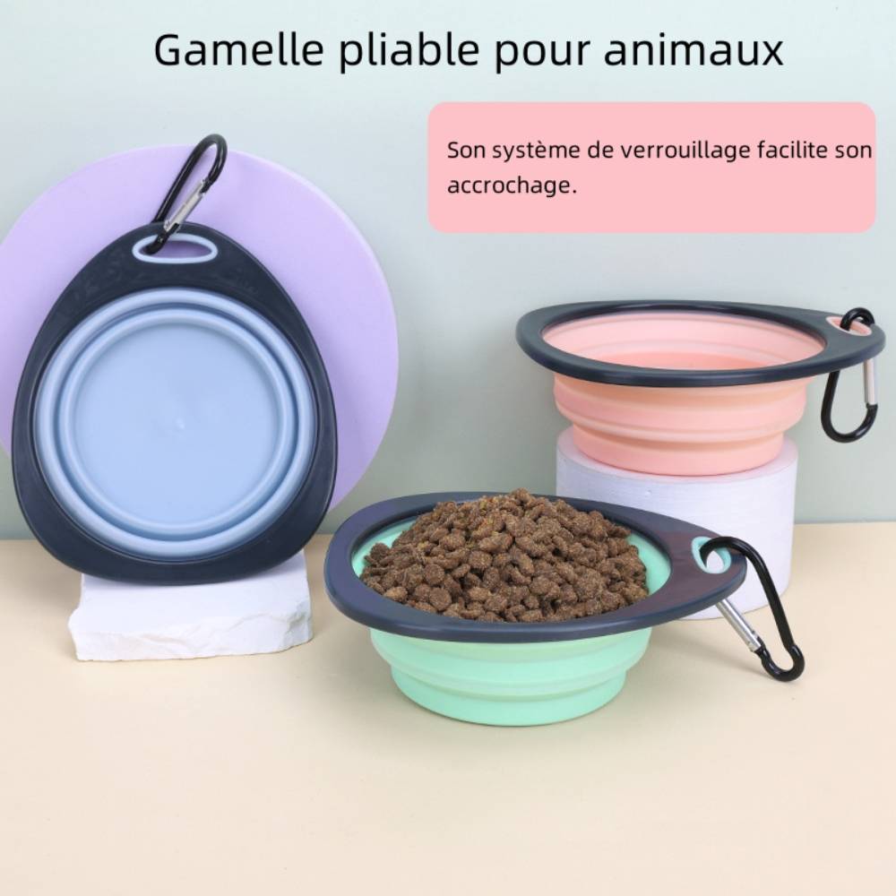 IntiMeg - Gamelle pliable rose pour chien - IntiMeg - Image 5